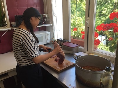 Xiaoujun Zhang’s internship at L’Etoile Guest House in France, originating from China 6