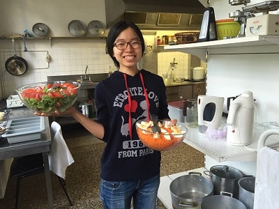Yutong Wang’s internship at L’Etoile Guest House in France, originating from China 4