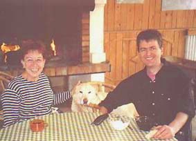 Margit, Billy and Philippe at L'Etoile Guesthouse in Lozere