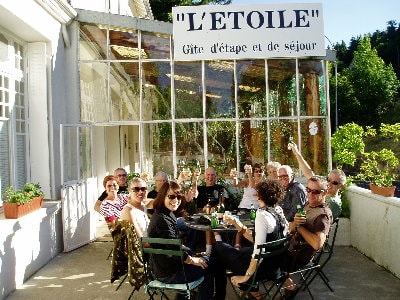 1 Australians cyclists for a week stay at L'Etoile Guesthouse