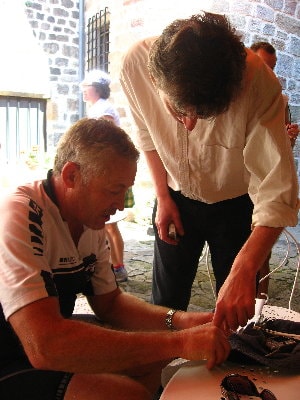 5 Australians cyclists for a week stay at L'Etoile Guesthouse