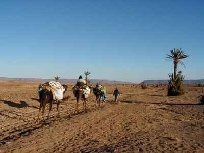 7 Echange avec l'hôtel Zagour, vallée de Draa, Zagora, Maroc