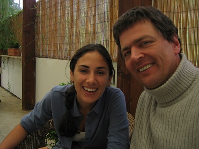 Anna and Philippe in the veranda