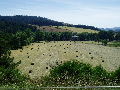 Paysage du Vivarais en Ardèche